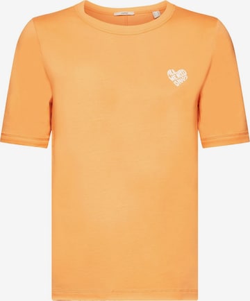 T-shirt ESPRIT en orange : devant