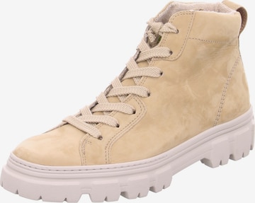 Stivaletto stringato di Paul Green in beige: frontale