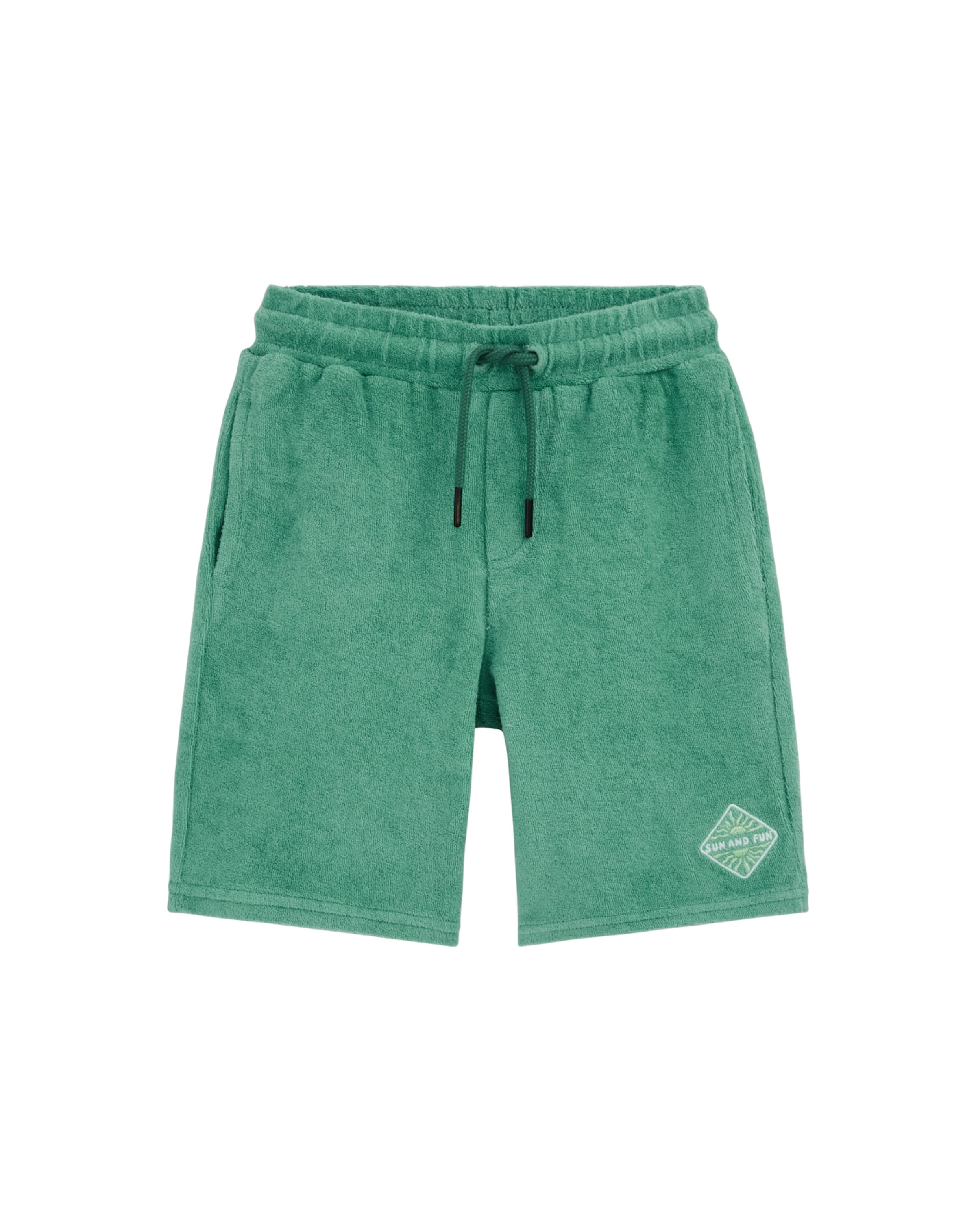 WE Fashion Nohavice - pastelovo žltá / trávovo zelená / biela, Produkt