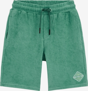 WE Fashion Regular Housut värissä vihreä: etupuoli