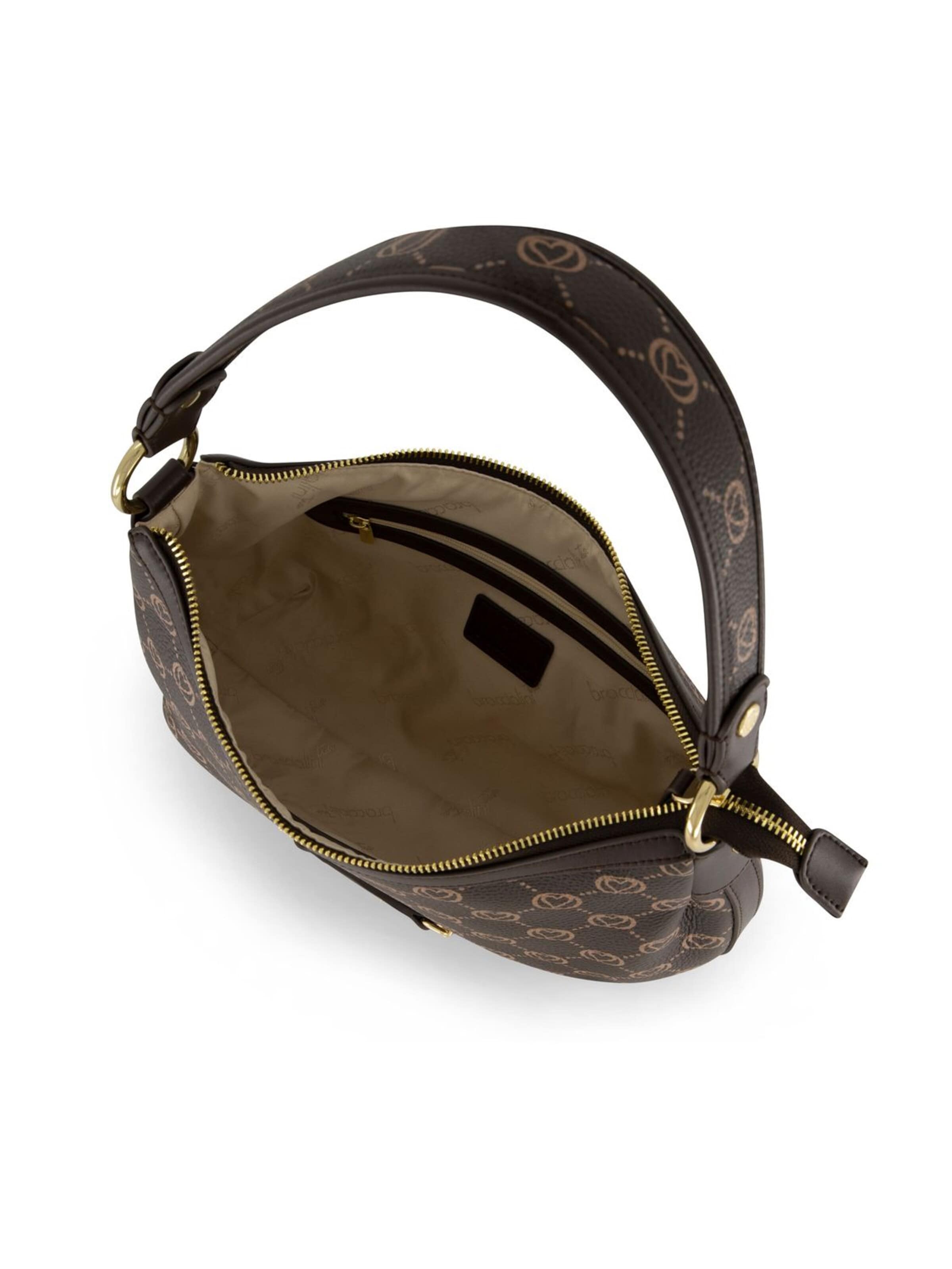 Braccialini - Bolso de hombro 'Monogram' en marrón