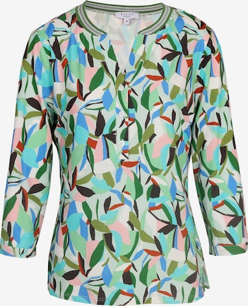 VICCI Germany Blusenshirt, Model trägt Größe 36 in Grün: Vorderseite