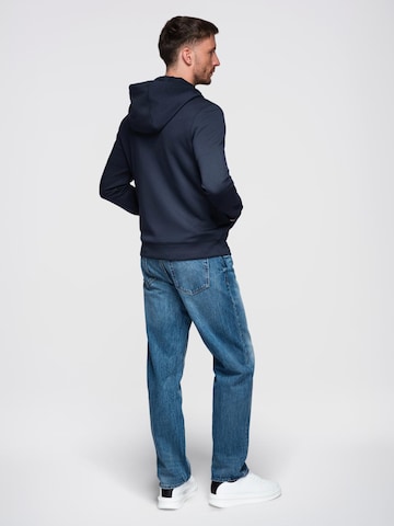 Sweat-shirt Ombre en bleu