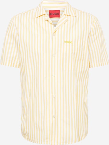 HUGO Red - Camisa 'Ellino' en amarillo: frente