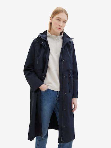 Manteau mi-saison TOM TAILOR en bleu : devant