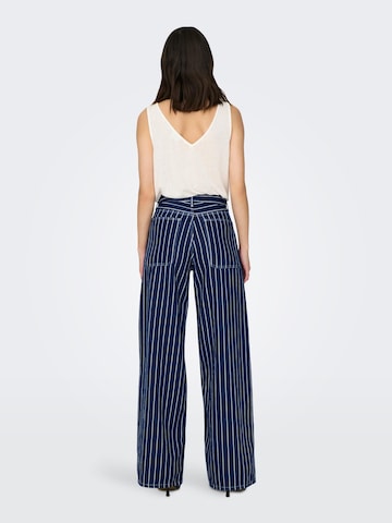 ONLY Wide Leg Jeans 'Vela' in Blau