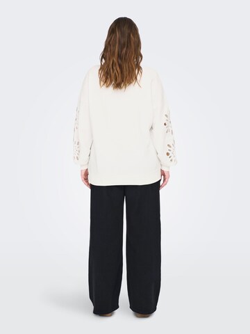 ONLY Carmakoma Sweatshirt 'WINNIE' in Wit
