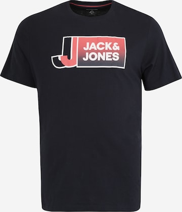 Jack & Jones Plus Póló 'LOGAN' - kék: elől