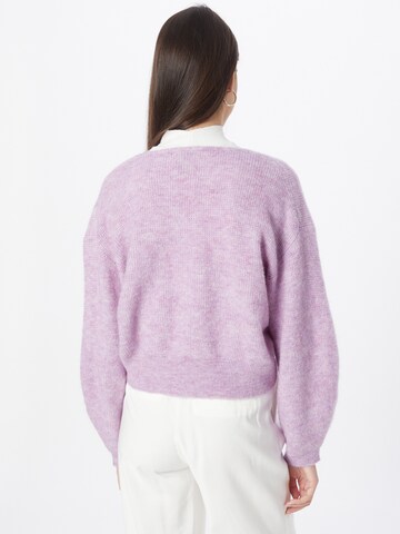 Lindex Knit Cardigan 'Mason' in Purple