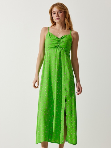 Happiness İstanbul Καλοκαιρινό φόρεμα σε πράσινο