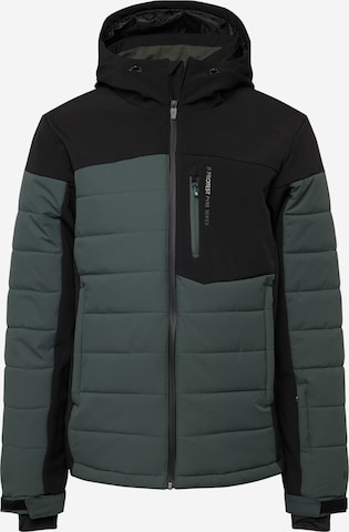 PROTEST Athletic Jacket 'MOUNT' in Green: front