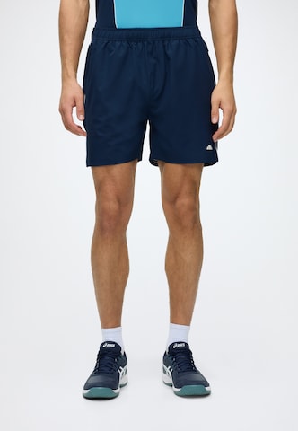 ELLESSE Regular Workout Pants 'TAVO' in Blue: front