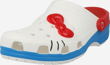 Crocs Classic Flats 'Hello Kitty' in White: front