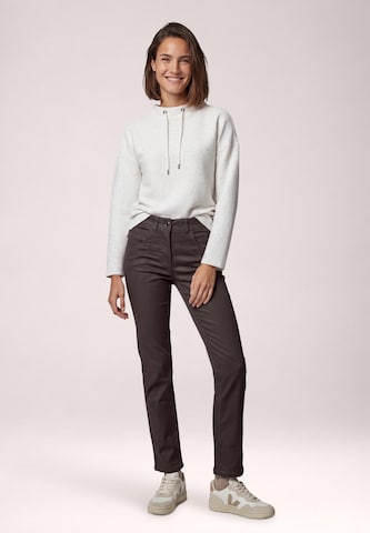 CECIL Slimfit Hose 'Toronto' in Braun