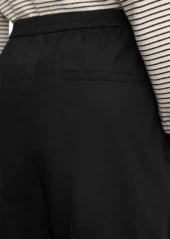 Marc O'Polo Wide leg Broek in Zwart