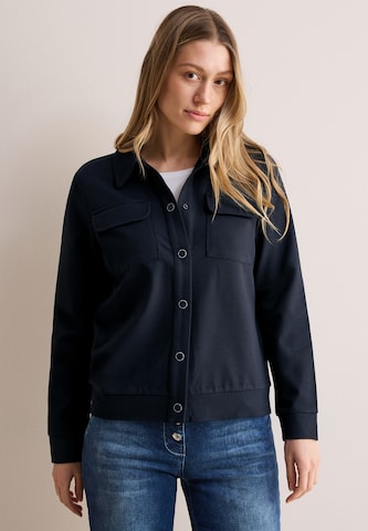 CECIL Zip-Up Hoodie in Blue: front