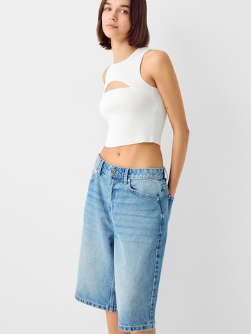 Bershka Top in Weiß