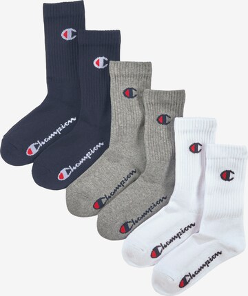 Champion Authentic Athletic Apparel Socks in Blue: front