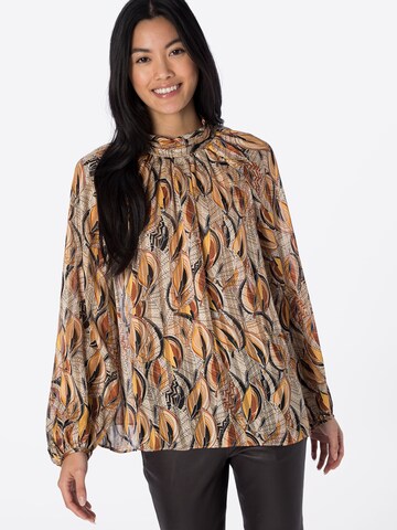 Traffic People Blouse 'Moments' in Brown: front