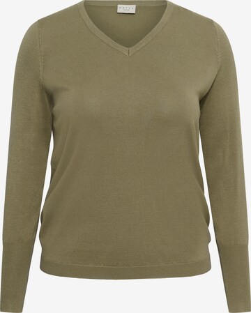 KAFFE CURVE Sweater 'Lizzy' in Green: front