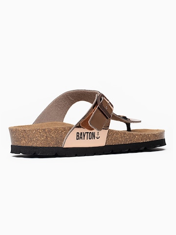 Bayton T-Bar Sandals 'Mercure' in Gold