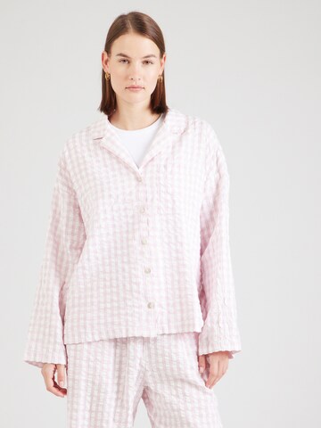 Lindex - Camiseta para dormir en rosa: frente