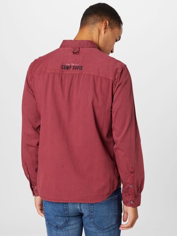 CAMP DAVID Regular Fit Hemd in Rot