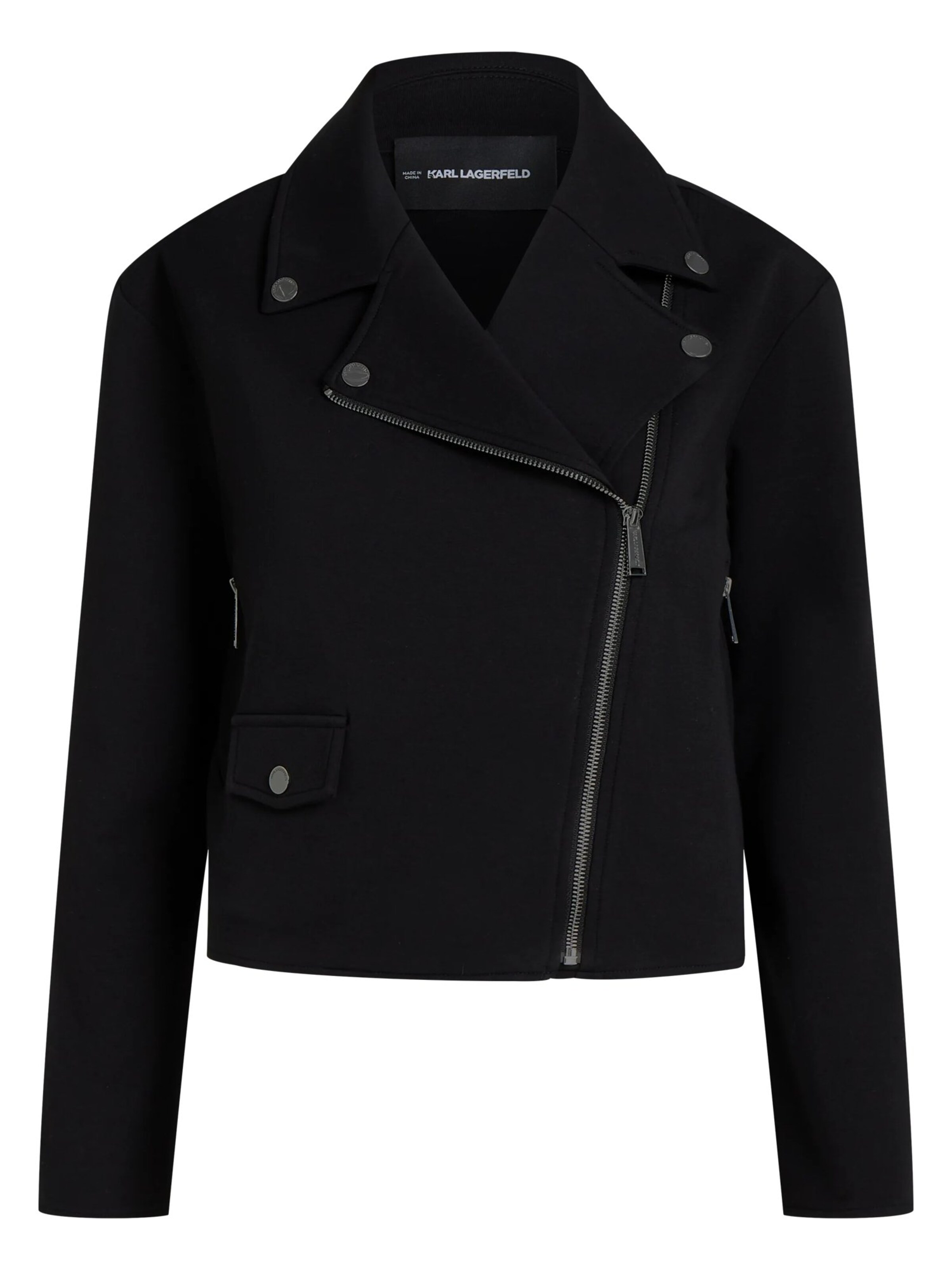 Karl Lagerfeld Кофта на молнии в Черный: спереди