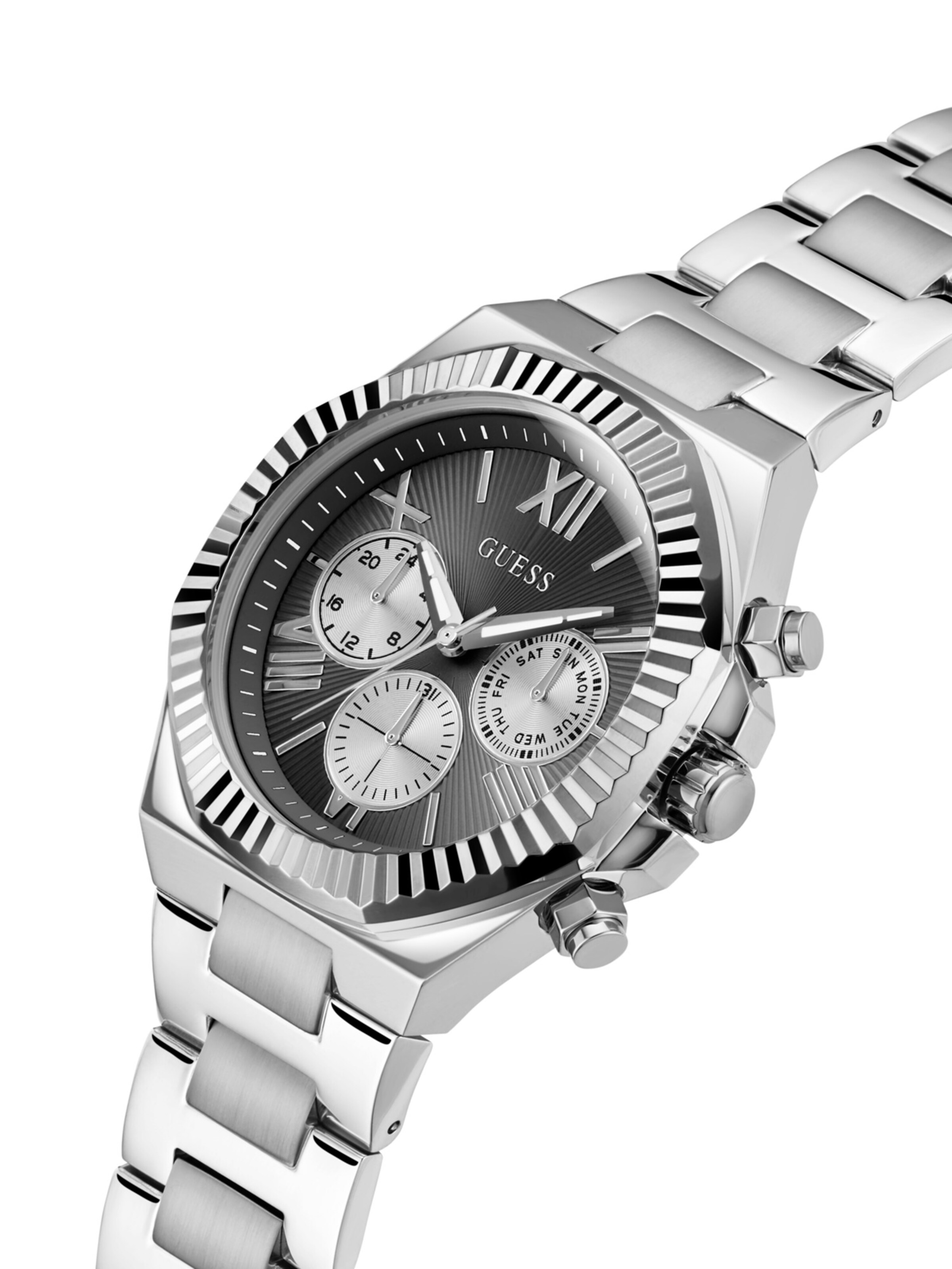 GUESS Analog Watch 'Equity' in Silver