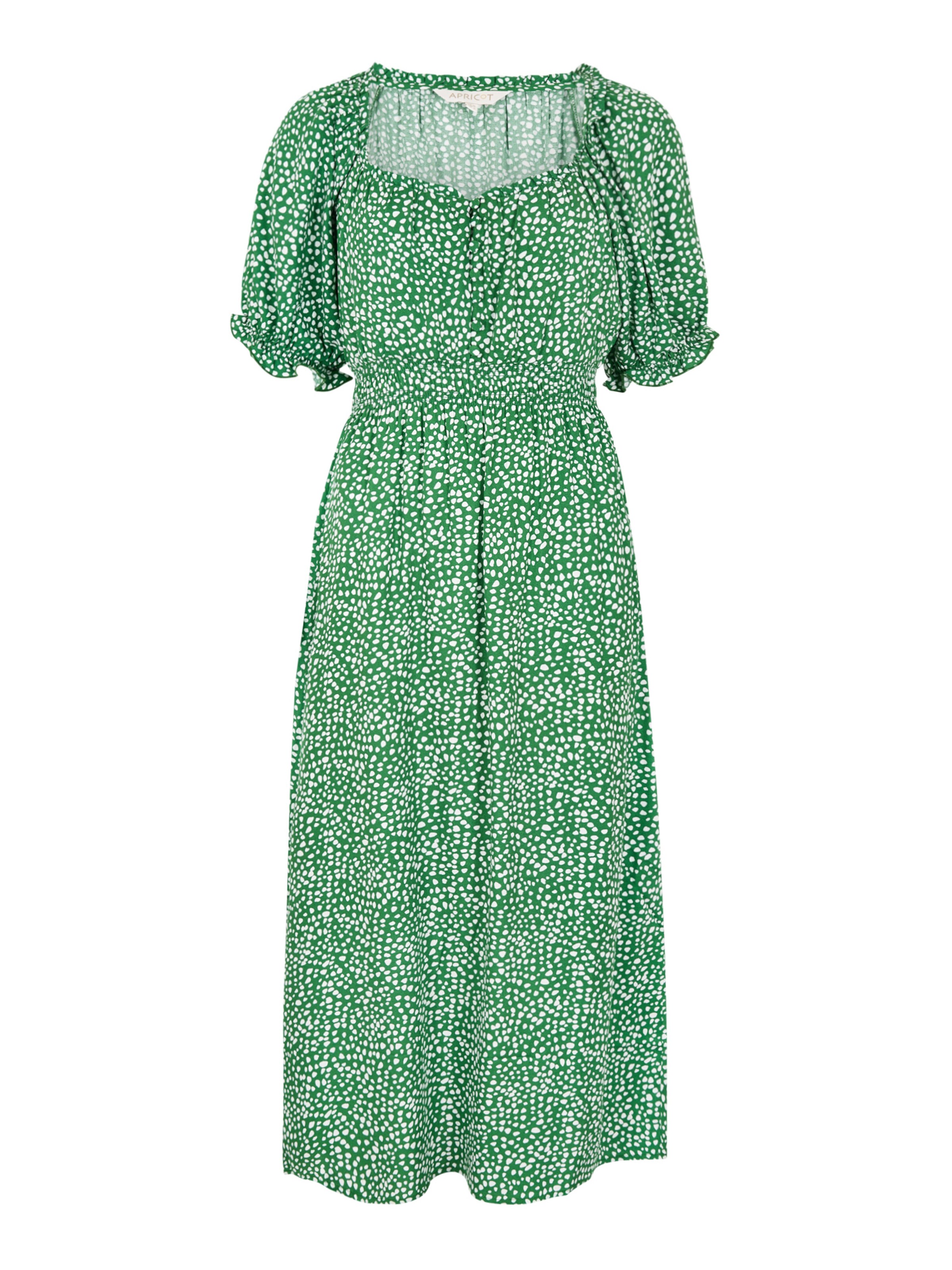 Apricot Jurk ' ' in Groen: voorkant