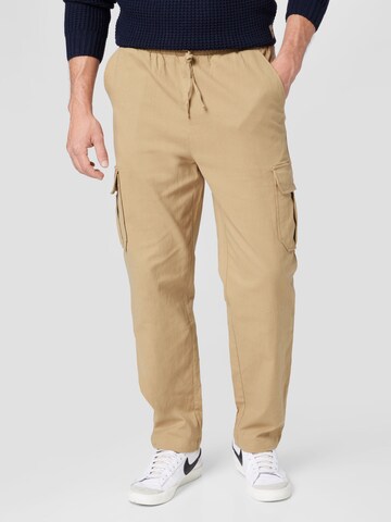 ABOUT YOU Regular Cargo trousers 'Marvin' in Beige: front