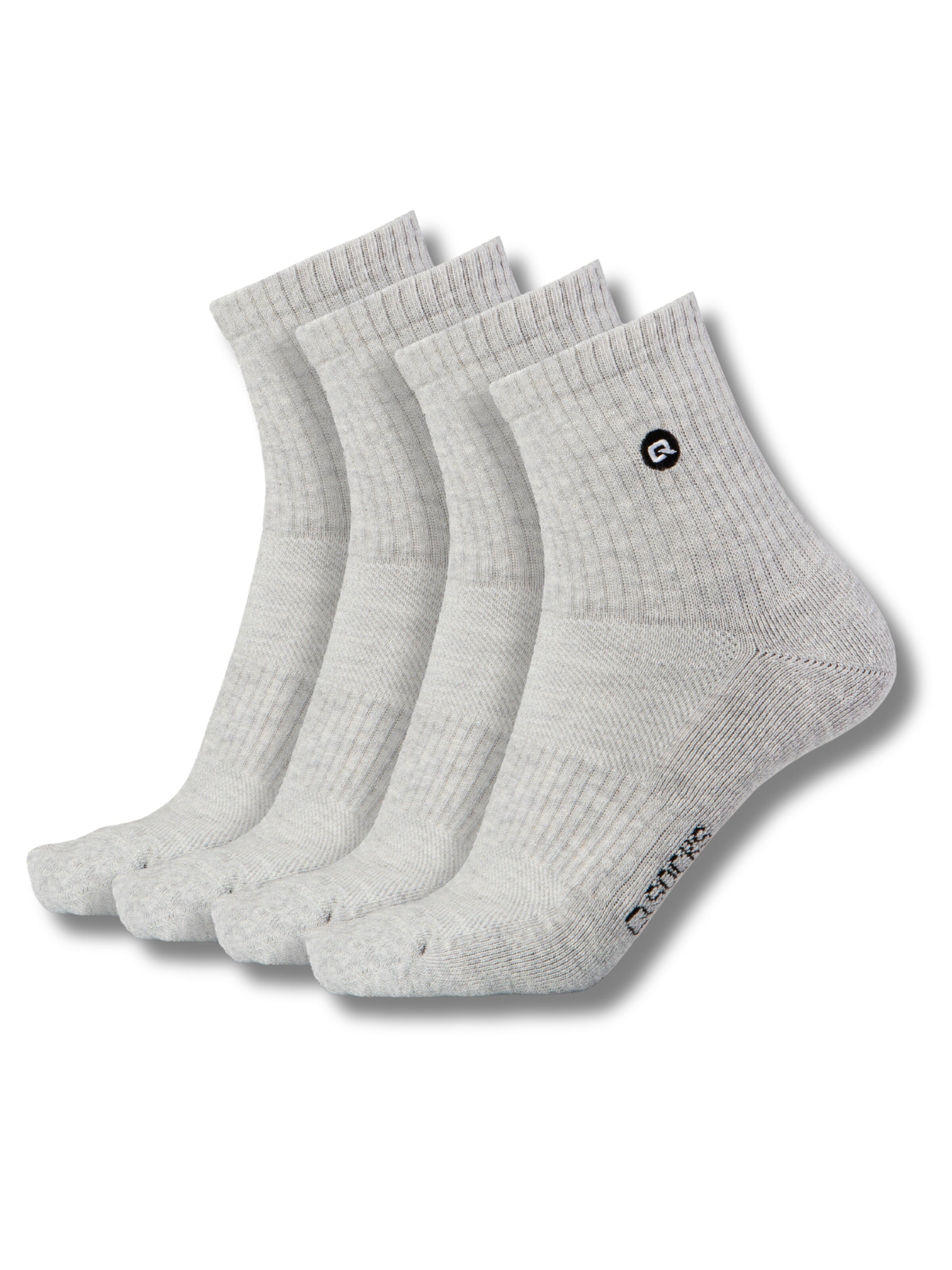 QOLONIA Socks in Grey: front