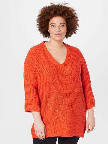 Noisy May Curve Sweater 'VERA' in Red: front