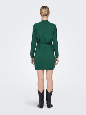 ONLY Knitted dress 'Leva' in Green