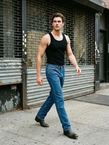 Top sportivo 'Men's Merino Wool Tank Top - Black | Breathable Gym Tank' di ZUBEK in nero