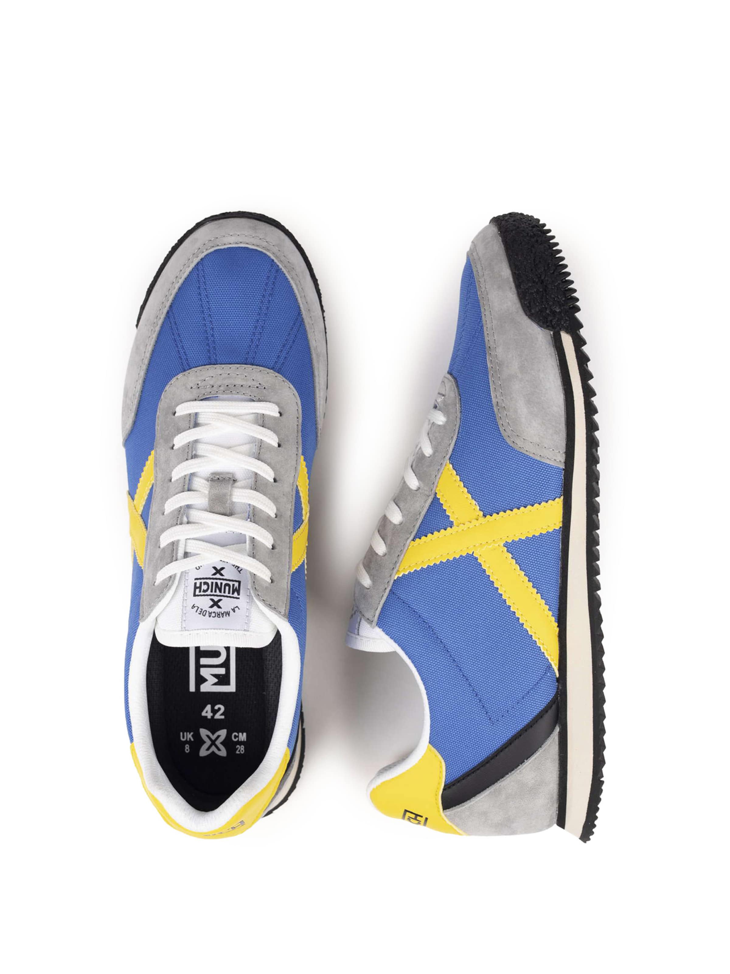 Baskets basses 'RIBER' MUNICH en bleu