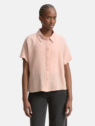 TOM TAILOR DENIM Blouse in Pink: front