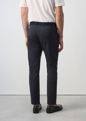 MANGO MAN Slim fit Chino Pants 'Prato' in Blue