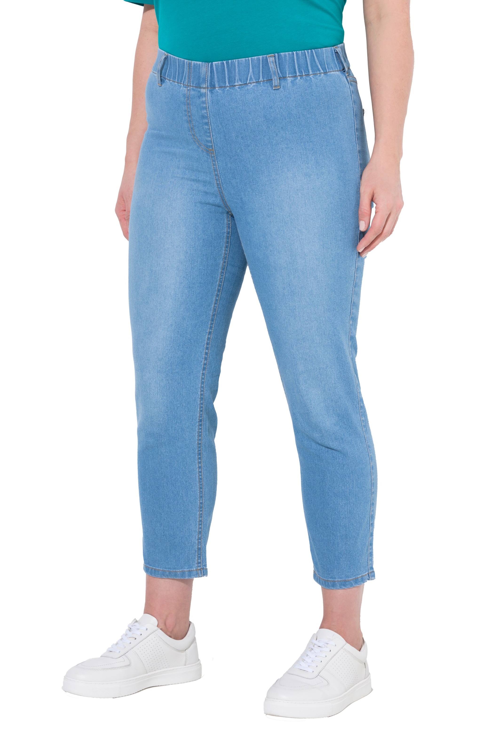 Ulla Popken Slim fit Jeggings in Blue: front