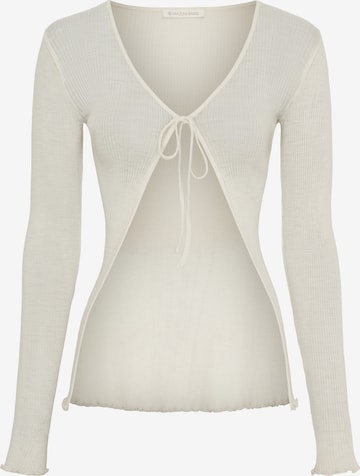 Seamless Basic Cardigan i hvid: forside