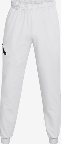 UNDER ARMOUR Workout Pants 'Unstoppable' in White: front