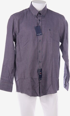 CASAMODA Button Up Shirt in XL in Blue: front