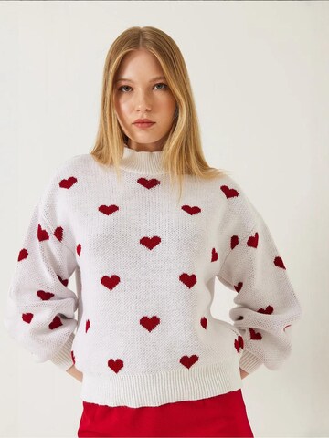 Bianco Lucci - Pullover em branco: frente