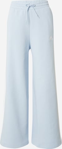 ADIDAS SPORTSWEARWide Leg/ Široke nogavice Sportske hlače 'Essentials' - plava boja: prednji dio