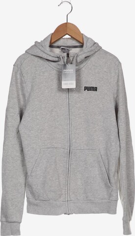 PUMA Sweatshirt & Zip-Up Hoodie in L in Grey: front