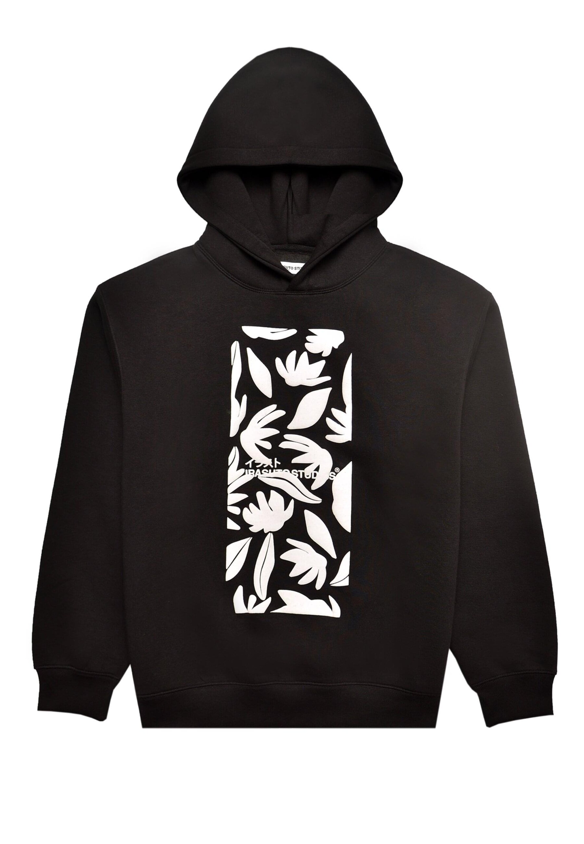 Felpa 'Jungle' di Irasuto Studios in nero: frontale