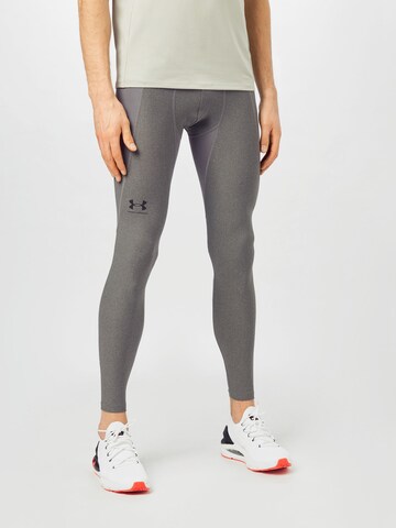 UNDER ARMOUR Skinny Sportbyxa i grå: framsida