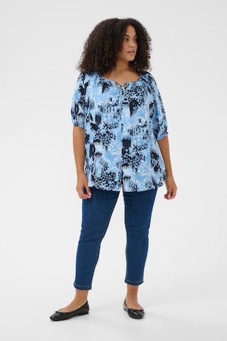 KAFFE CURVE Blouse in Blue