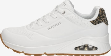 SKECHERS Sneakers laag 'Uno - Jungle Nite' in Wit: voorkant