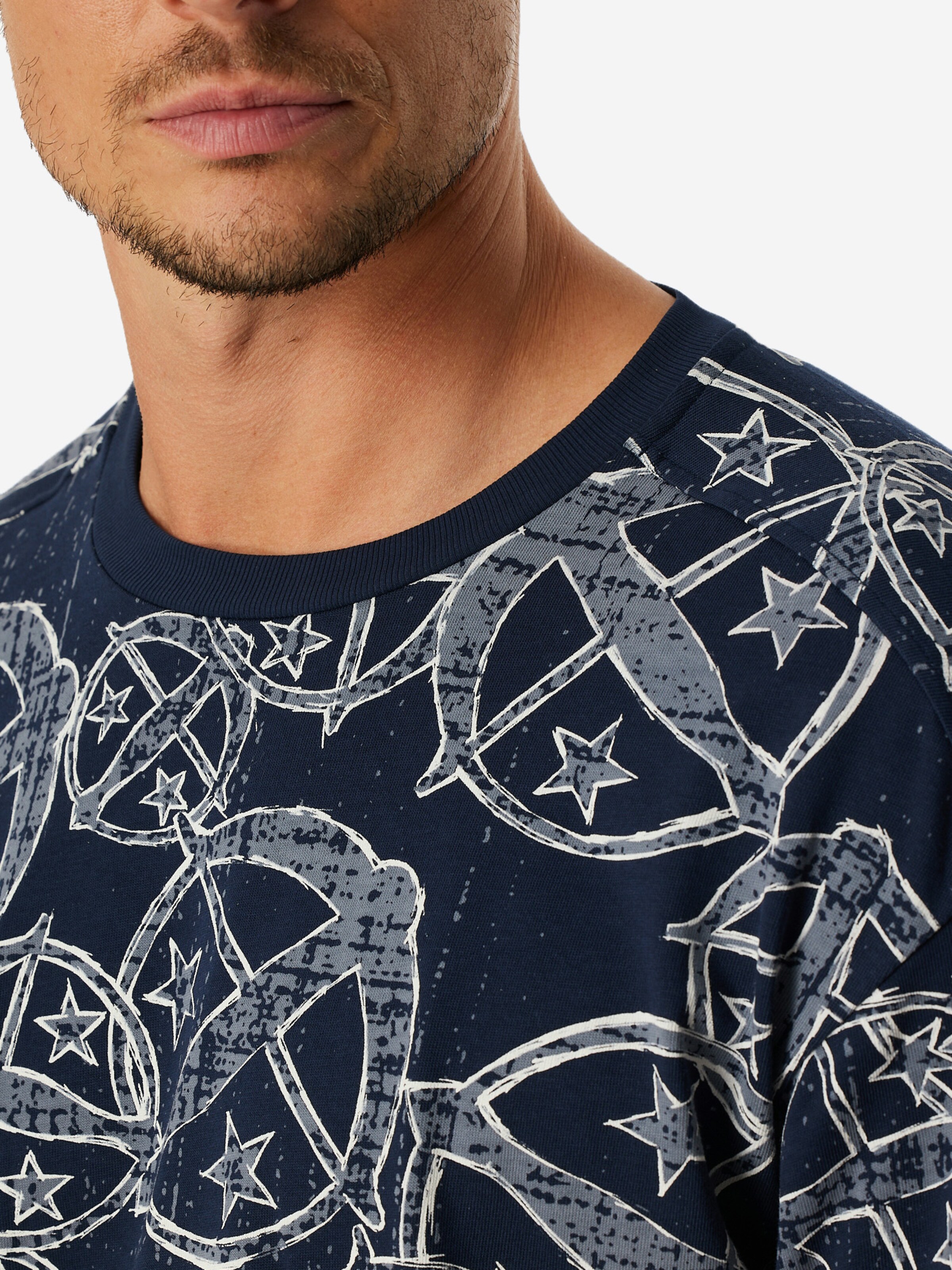 T-Shirt ' SCHIESSER 150 YEARS ' SCHIESSER en bleu